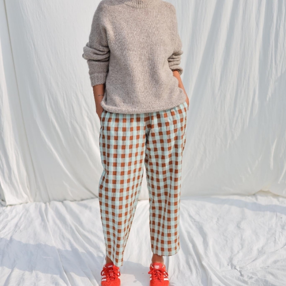 Womens Checkered Trousers
